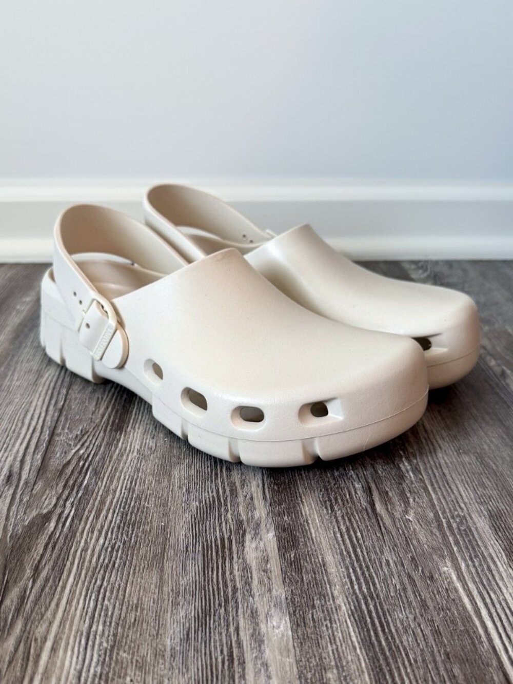 New Birkenstock Birki Flow EVA Clog Beige EU 42 Men's 9 Women's 11